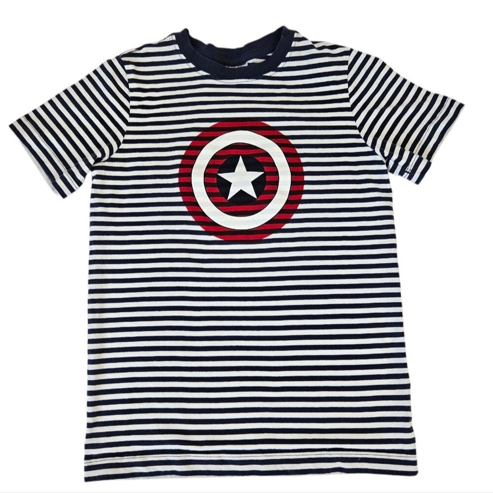 Hanna Andersson Marvel Captain America Tee Size 140 cm / 10, Excellent Condition